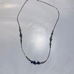 Blue stone necklace